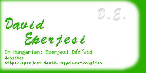 david eperjesi business card